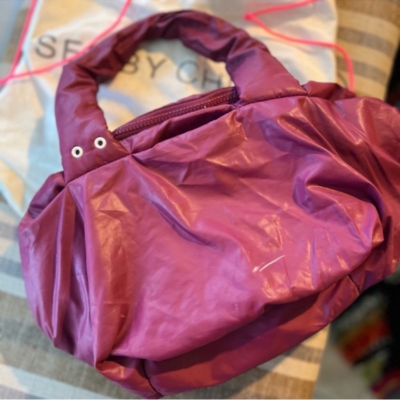 SEE BY CHLOE Joyrider Puffy Nylon Bag shoulder purse tote - Picture 10 of 16